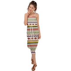 Bright Tribal Waist Tie Cover Up Chiffon Dress by ibelieveimages