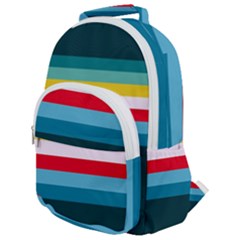 Sea Water Rounded Multi Pocket Backpack by tmsartbazaar