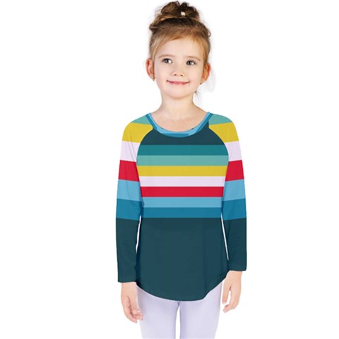 Sea Water Kids  Long Sleeve Tee by tmsartbazaar