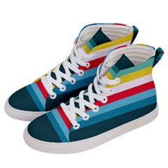 Sea Water Men s Hi-top Skate Sneakers by tmsartbazaar