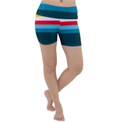 Sea Water Lightweight Velour Yoga Shorts by tmsartbazaar