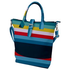 Sea Water Buckle Top Tote Bag by tmsartbazaar