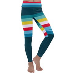 Sea Water Kids  Lightweight Velour Classic Yoga Leggings by tmsartbazaar