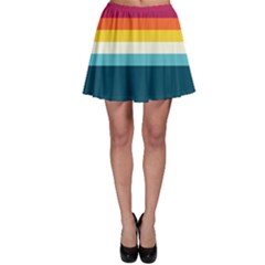 70s Vintage Stripes Skater Skirt by tmsartbazaar