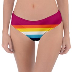 70s Vintage Stripes Reversible Classic Bikini Bottoms by tmsartbazaar