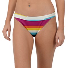 70s Vintage Stripes Band Bikini Bottom by tmsartbazaar