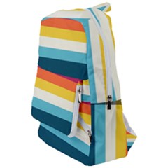 70s Vintage Stripes Travelers  Backpack by tmsartbazaar