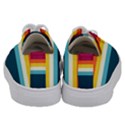 70s Vintage Stripes Kids  Low Top Canvas Sneakers View4