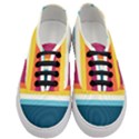 70s Vintage Stripes Women s Classic Low Top Sneakers View1