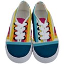 70s Vintage Stripes Kids  Classic Low Top Sneakers View1