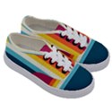 70s Vintage Stripes Kids  Classic Low Top Sneakers View3