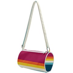 70s Vintage Stripes Mini Cylinder Bag by tmsartbazaar