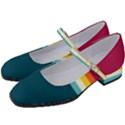 70s Vintage Stripes Women s Mary Jane Shoes View2