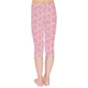 Cat With Violin Pattern Kids  Capri Leggings  View2