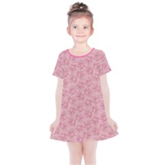 Cat With Violin Pattern Kids  Simple Cotton Dress by sifis