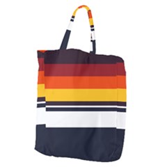 Retro Sunset Giant Grocery Tote by tmsartbazaar