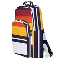 Retro Sunset Double Compartment Backpack by tmsartbazaar