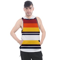 Retro Sunset Men s Sleeveless Hoodie