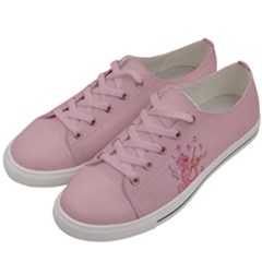 Cat With Violin Women s Low Top Canvas Sneakers by sifis