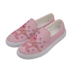 Cat With Violin Women s Canvas Slip Ons by sifis