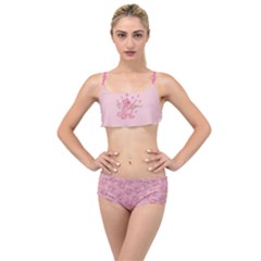 Cat With Violin Layered Top Bikini Set by sifis