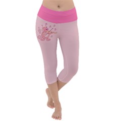 Cat With Violin Lightweight Velour Capri Yoga Leggings by sifis