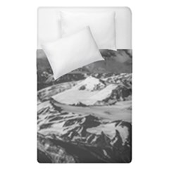 Black And White Andes Mountains Aerial View, Chile Duvet Cover Double Side (single Size) by dflcprintsclothing