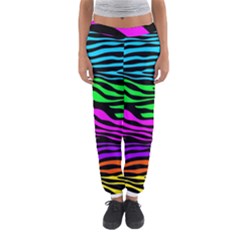 Colorful Zebra Women s Jogger Sweatpants by Angelandspot