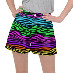 Colorful Zebra Ripstop Shorts by Angelandspot