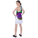 Colorful Zebra Racer Back Mesh Tank Top View2