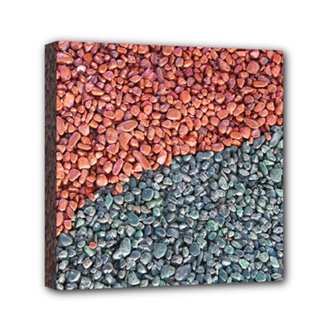 Gravel Print Pattern Texture Mini Canvas 6  X 6  (stretched) by dflcprintsclothing