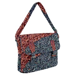 Gravel Print Pattern Texture Buckle Messenger Bag