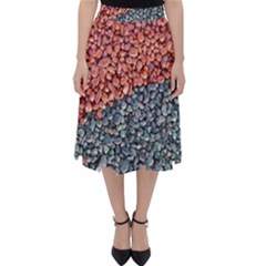 Gravel Print Pattern Texture Classic Midi Skirt by dflcprintsclothing