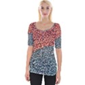 Gravel Print Pattern Texture Wide Neckline Tee View1