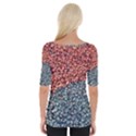 Gravel Print Pattern Texture Wide Neckline Tee View2