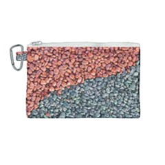 Gravel Print Pattern Texture Canvas Cosmetic Bag (medium) by dflcprintsclothing