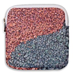 Gravel Print Pattern Texture Mini Square Pouch by dflcprintsclothing