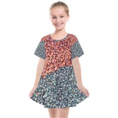 Gravel Print Pattern Texture Kids  Smock Dress