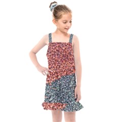 Gravel Print Pattern Texture Kids  Overall Dress by dflcprintsclothing