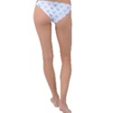 Light Blue Pink Butterflies Pattern Ring Detail Bikini Bottom View2