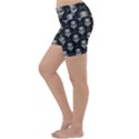 Grey Aliens Extraterrestrials UFO Faces Lightweight Velour Yoga Shorts View2