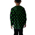 Neon Green Bug Insect Heads on Black Kids  Hooded Windbreaker View2