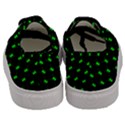 Neon Green Bug Insect Heads on Black Men s Classic Low Top Sneakers View4