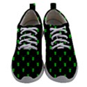 Neon Green Bug Insect Heads on Black Athletic Shoes View1