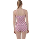 Cute Cat Faces White and Pink Boyleg Tankini Set  View2