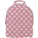 Cute Cat Faces White and Pink Mini Full Print Backpack View1