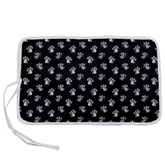 Cat Dog Animal Paw Prints Black And White Pen Storage Case (s) by SpinnyChairDesigns