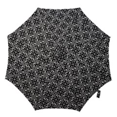 Black And White Decorative Design Pattern Hook Handle Umbrellas (small) by SpinnyChairDesigns