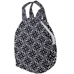 Black And White Decorative Design Pattern Travel Backpacks by SpinnyChairDesigns