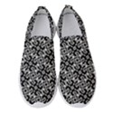 Black and White Decorative Design Pattern Women s Slip On Sneakers View1